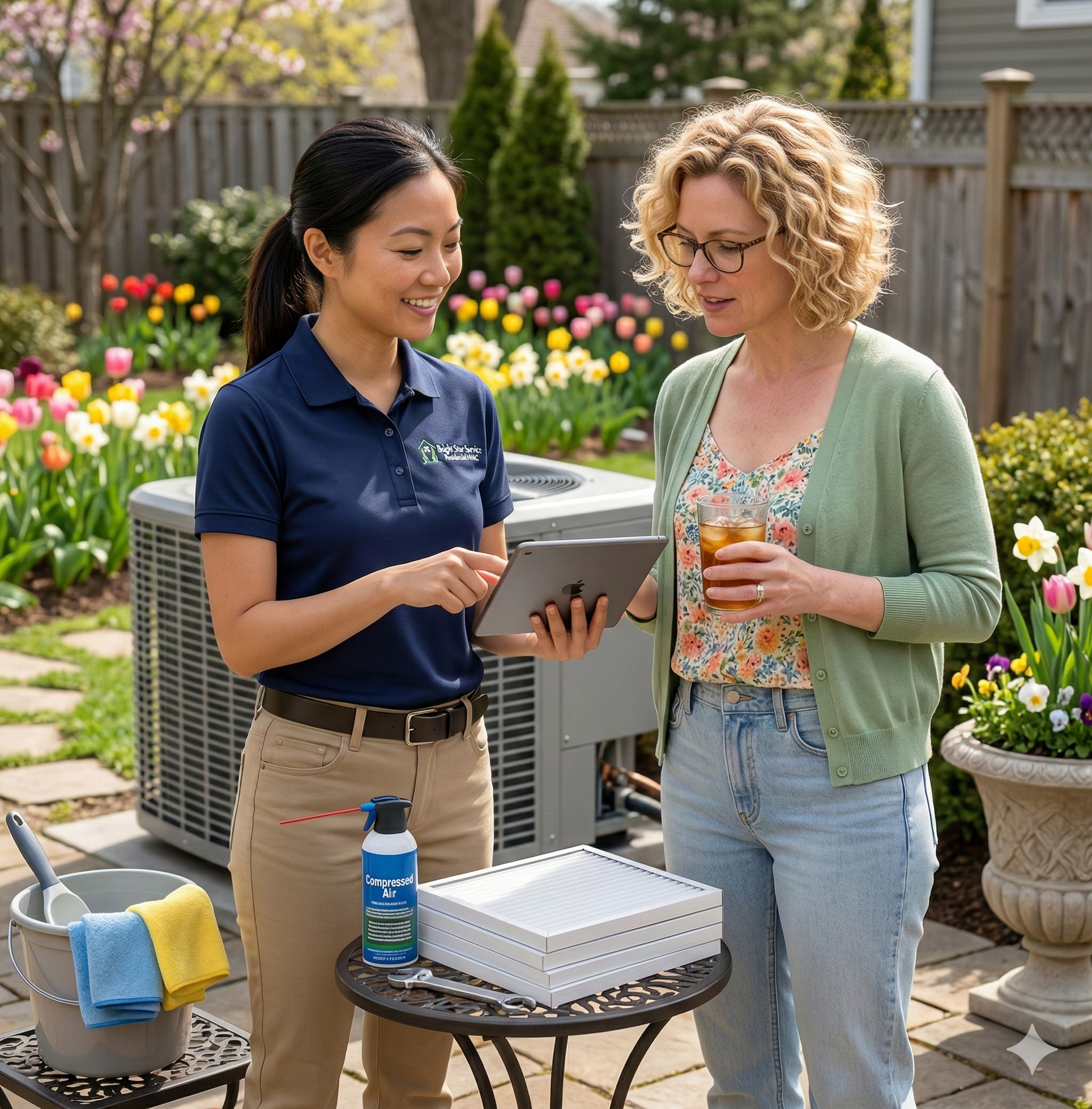 Bright Star HVAC technicians at work